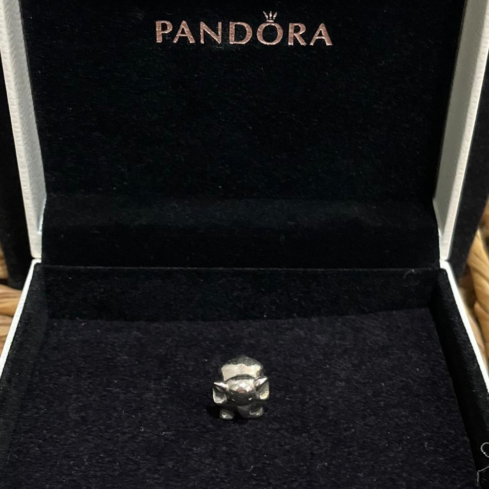 Pandora Elephant Charm Sterling Silver (retired)-Preowned